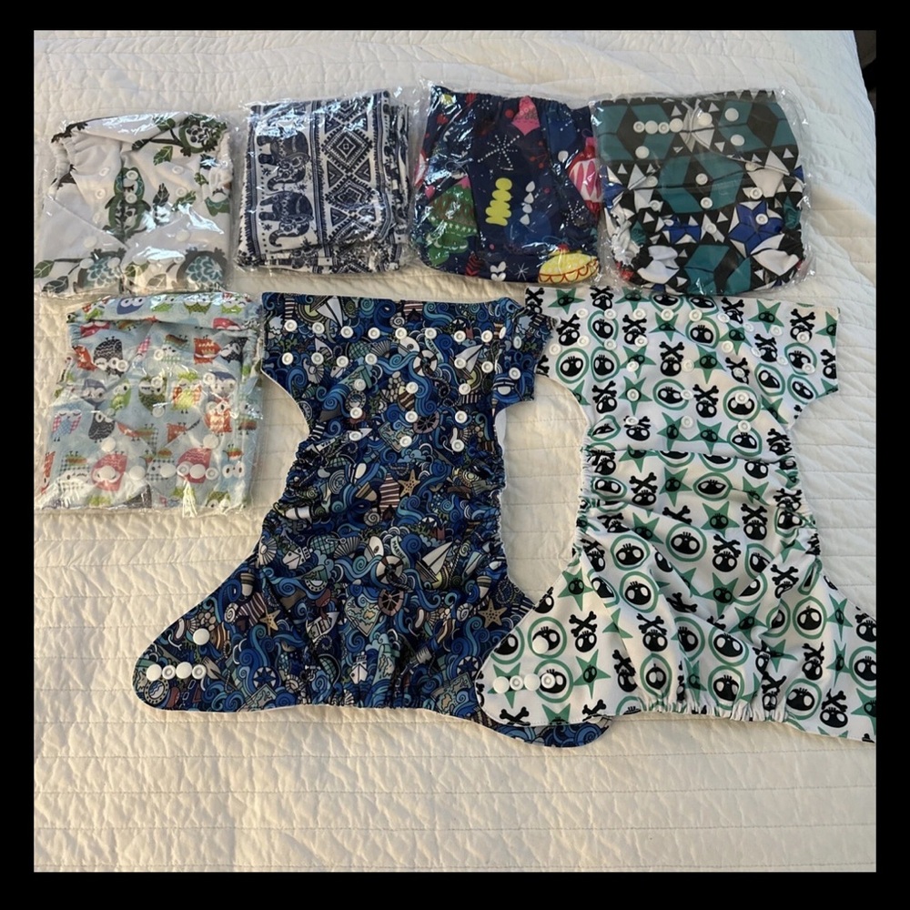 Diaper Covers unbranded new one size 7 pieces
